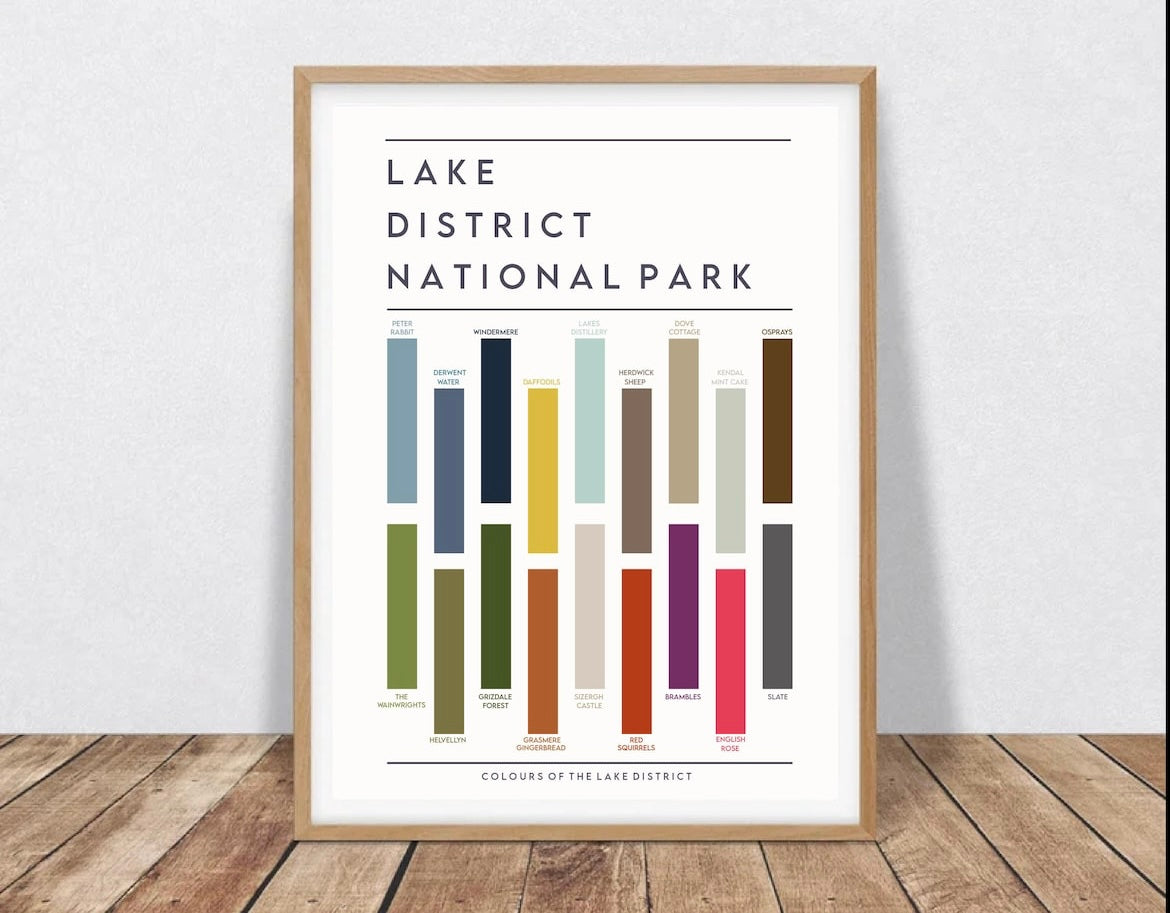 Colours of the Lake District Print