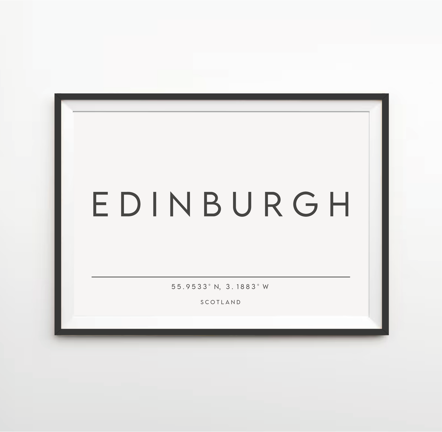 Typography Location/City Print