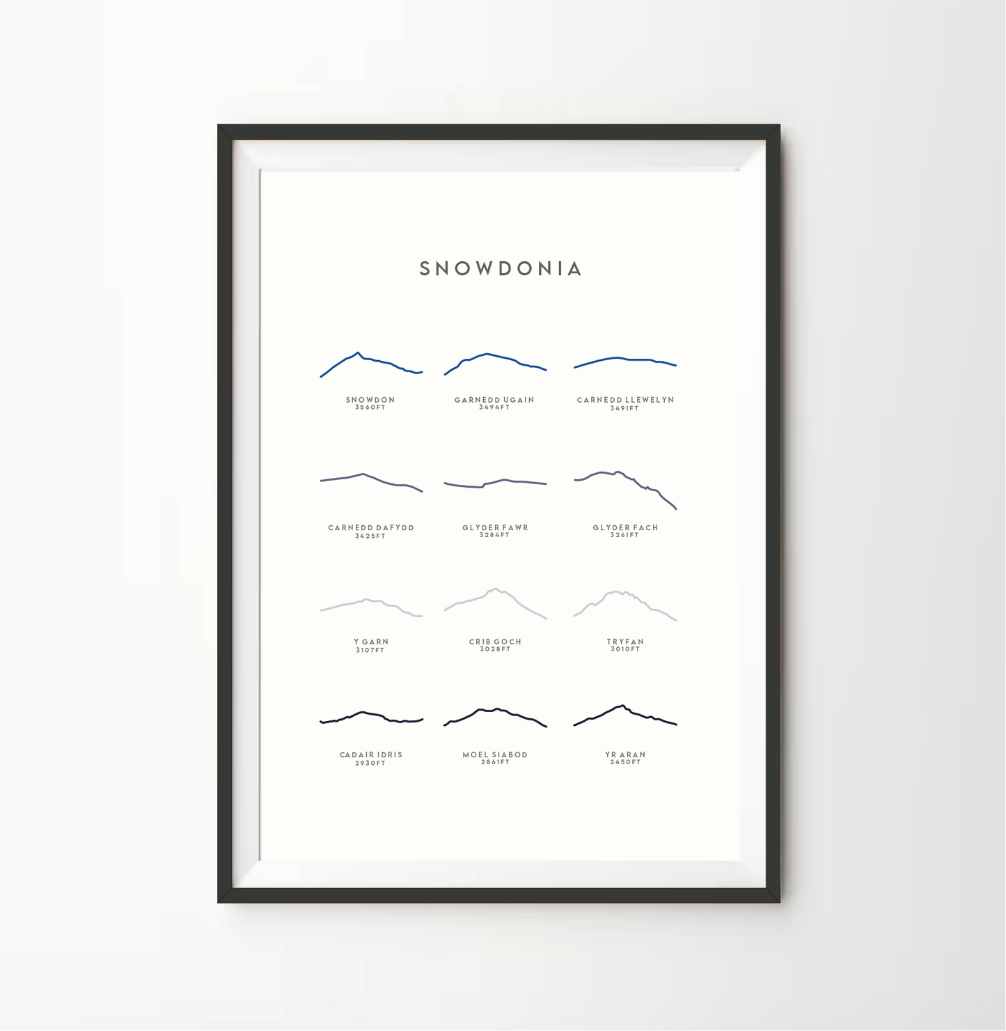 Snowdonia Line Art Print