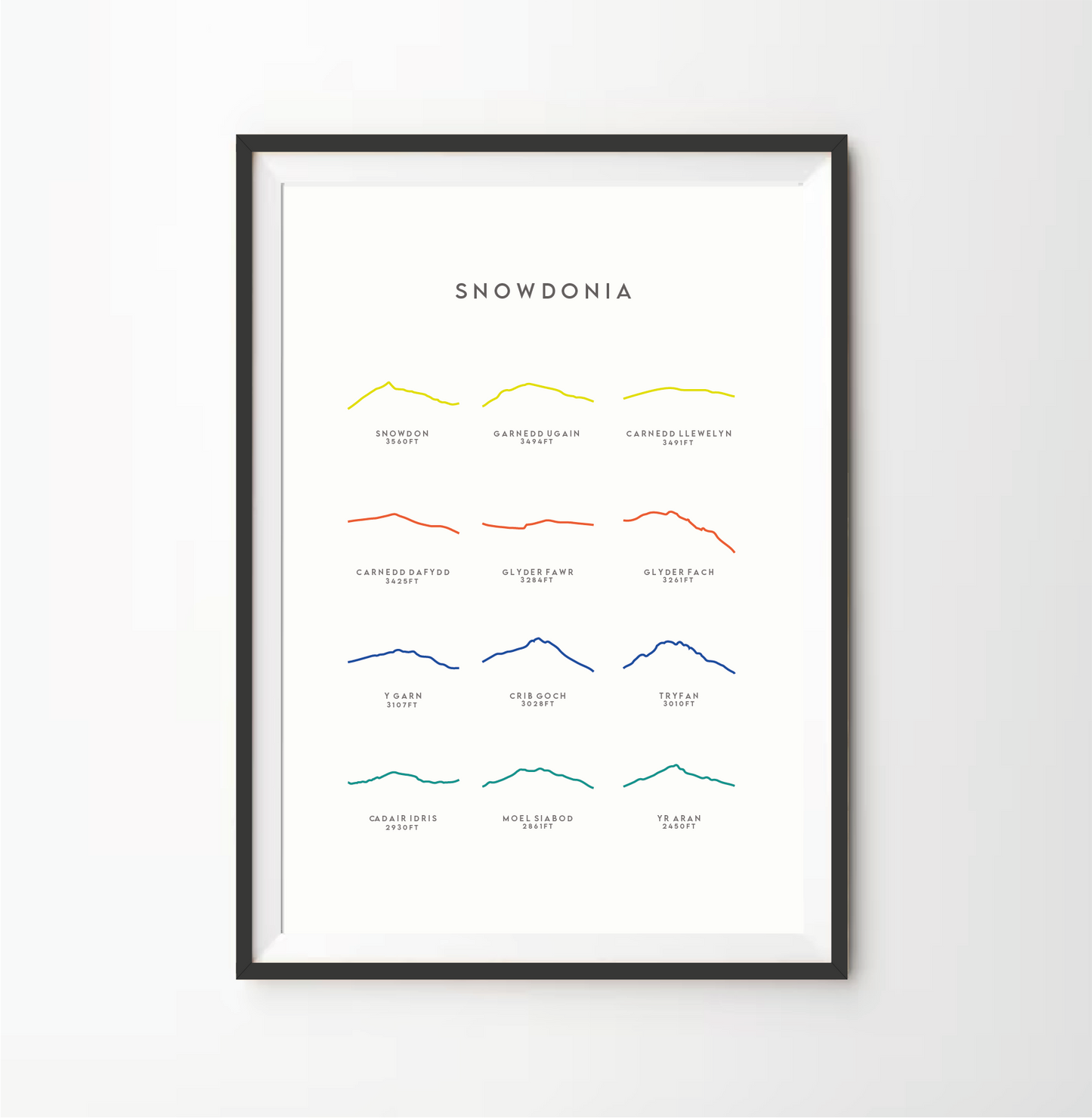 Snowdonia Line Art Print