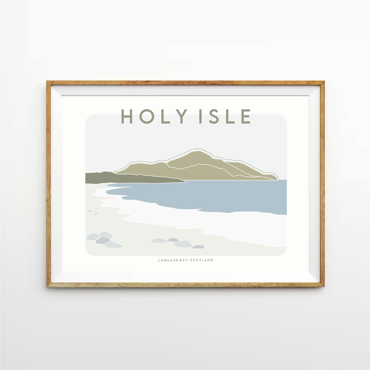 Holy Isle Coastal Print