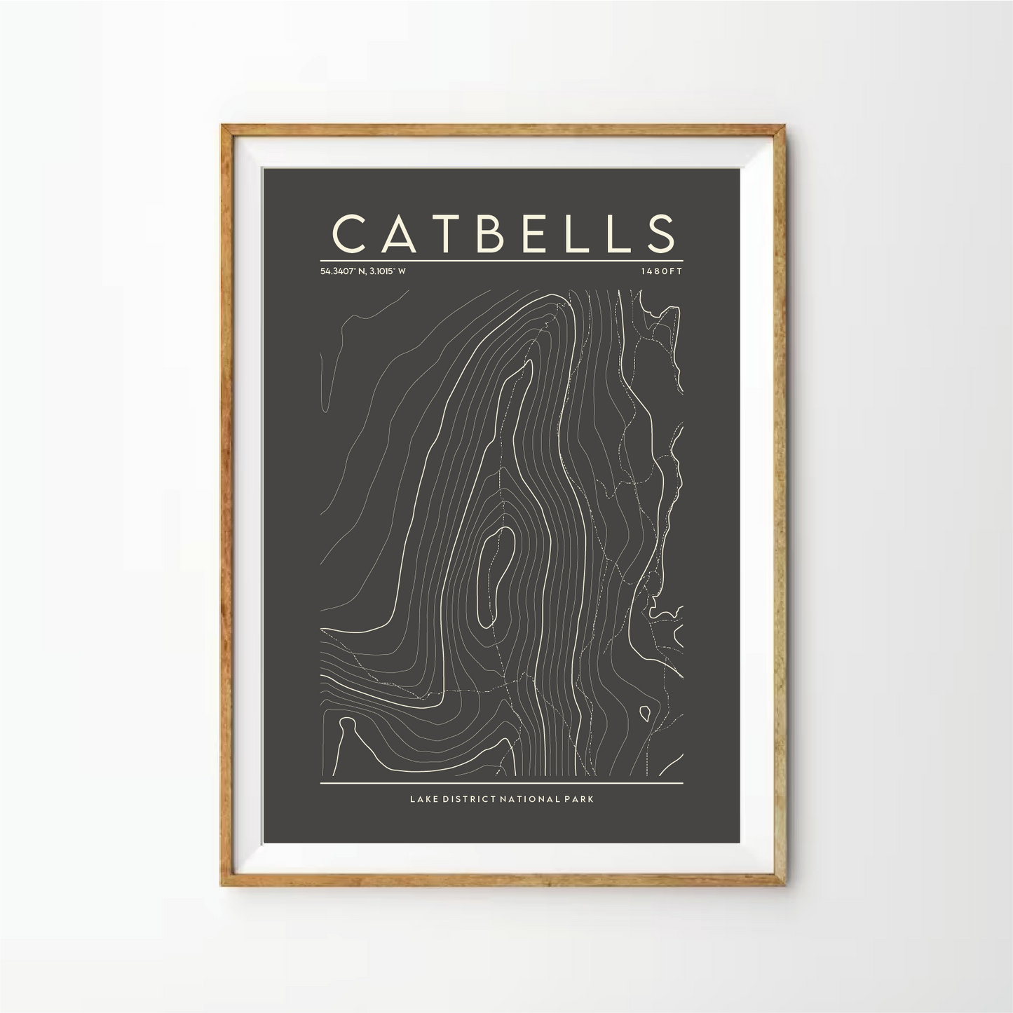 Catbells Contour Print