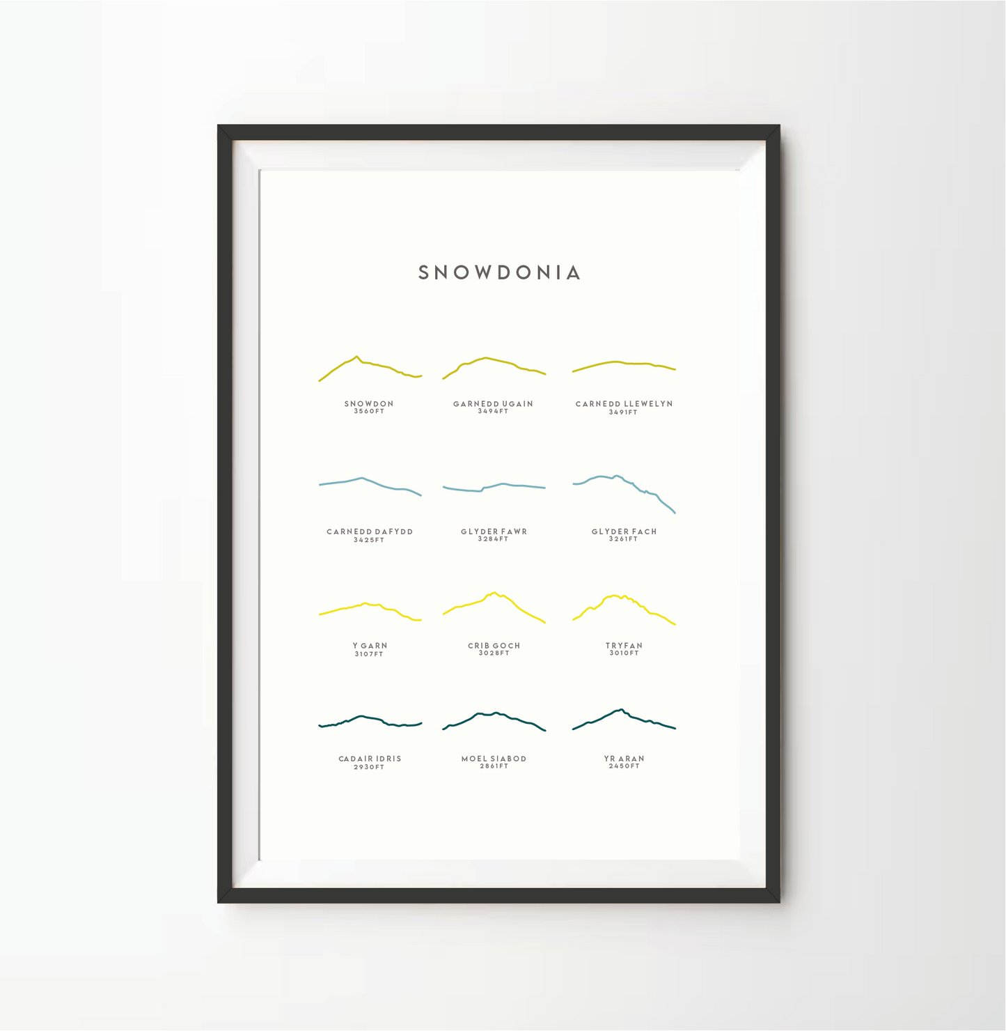 Snowdonia Line Art Print