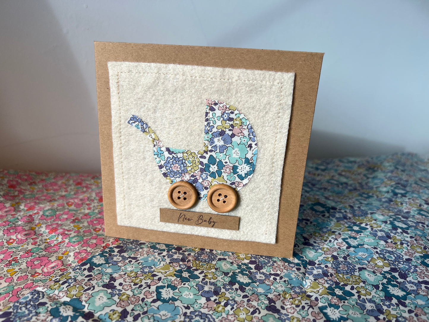 Liberty Of London New Baby Card - Liberty Fabric Card