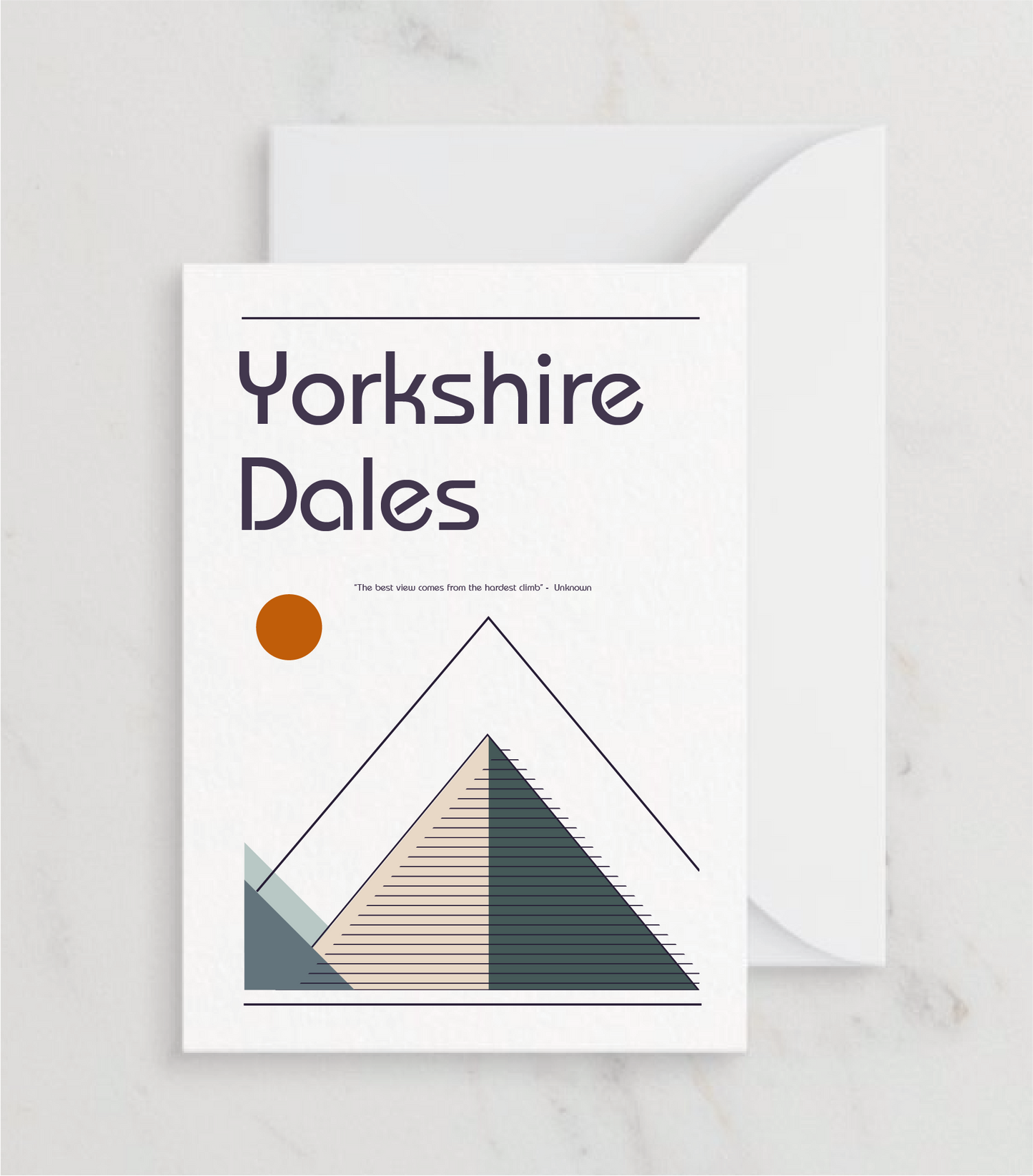 Retro Yorkshire Dales Greetings card