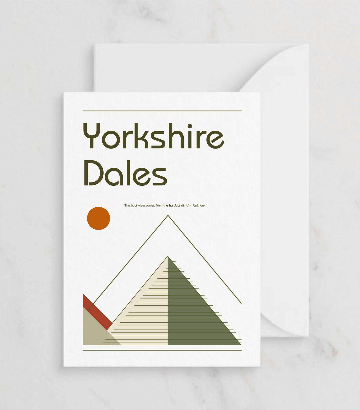 Retro Yorkshire Dales Greetings card