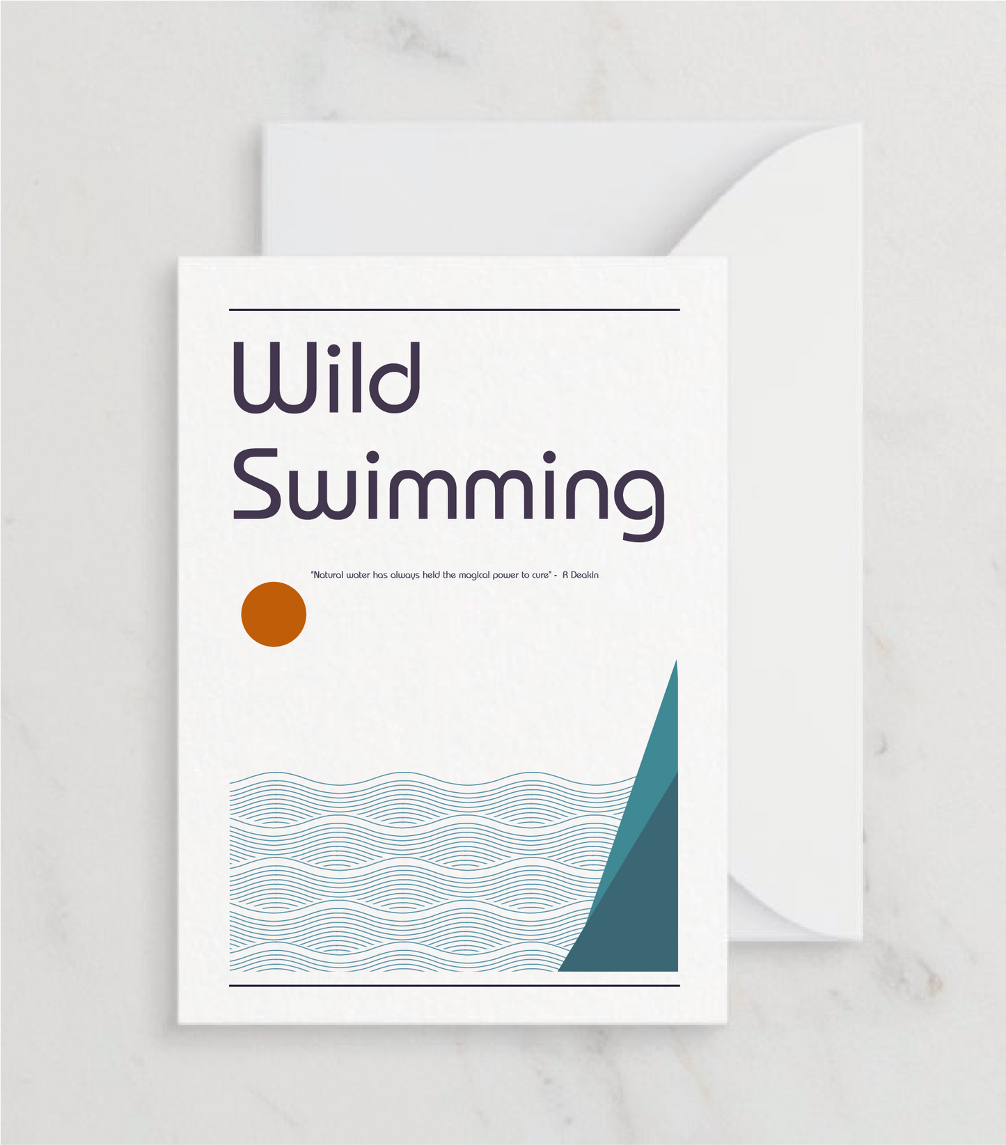 Wild Swimming Greetings card