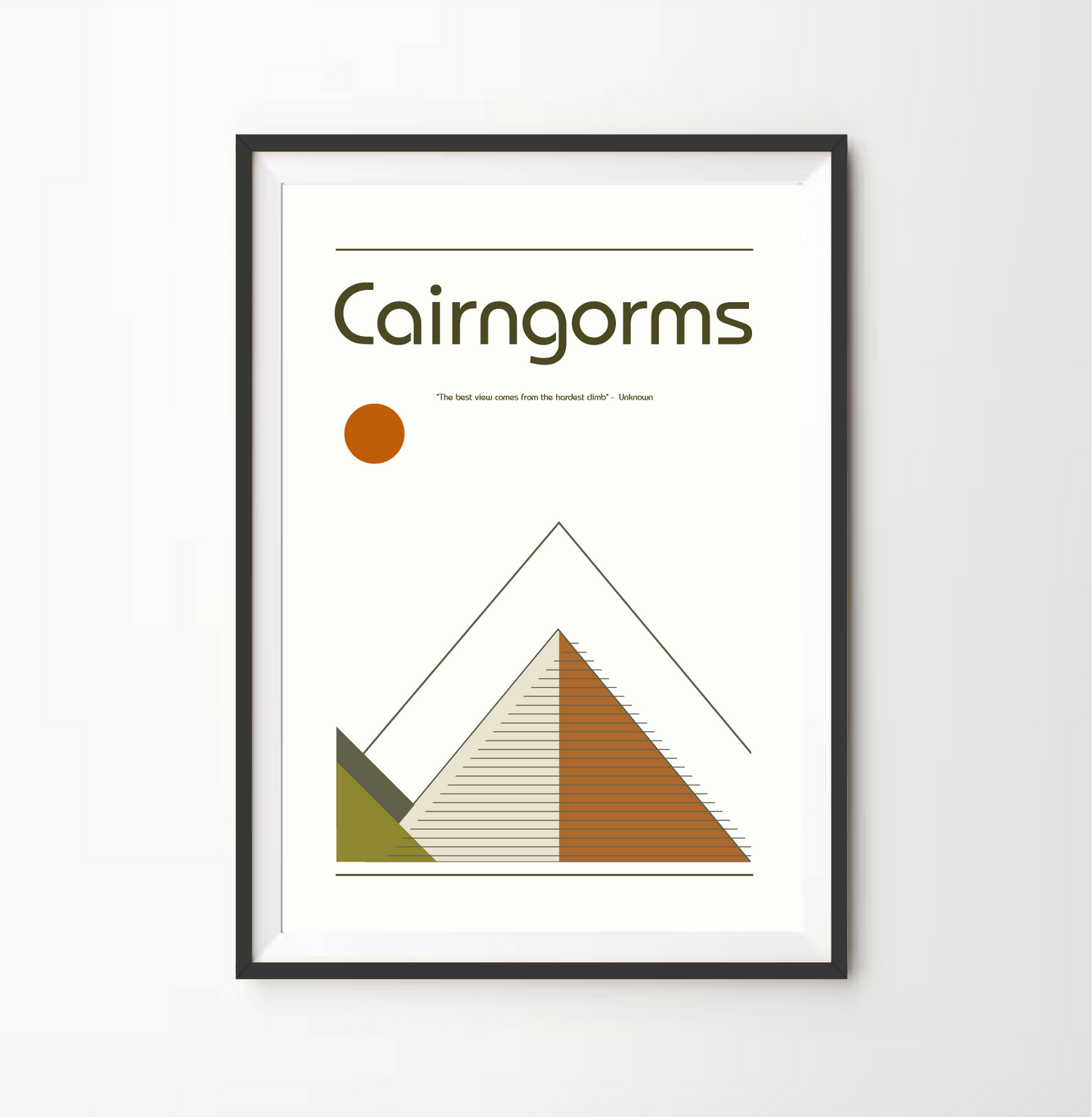 Cairngorms Retro Bauhaus Print