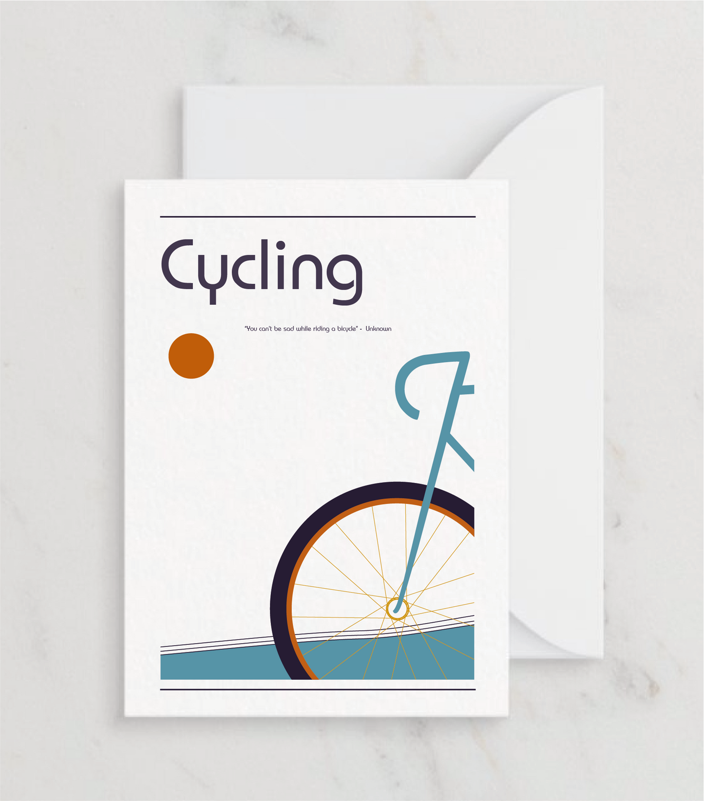 Cycling Greetings card