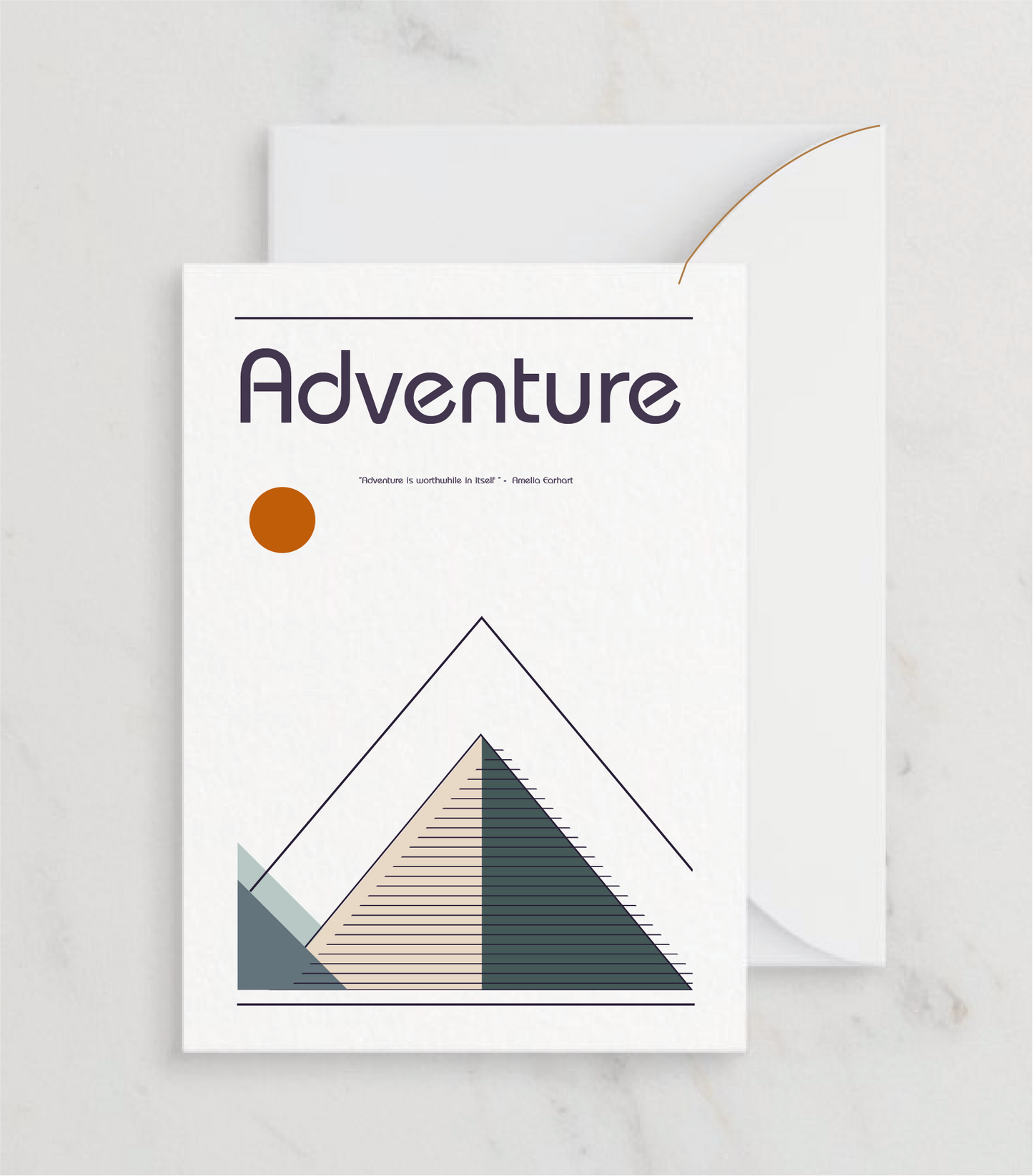 Retro Adventure Greetings card
