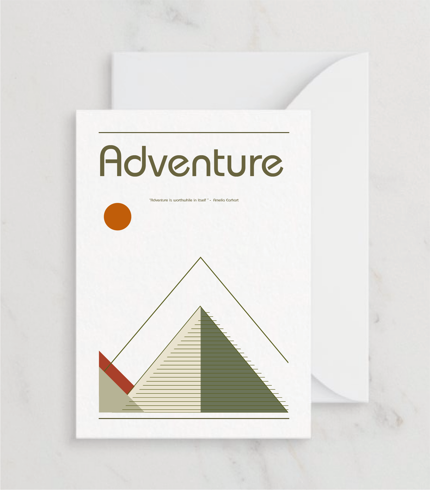 Retro Adventure Greetings card