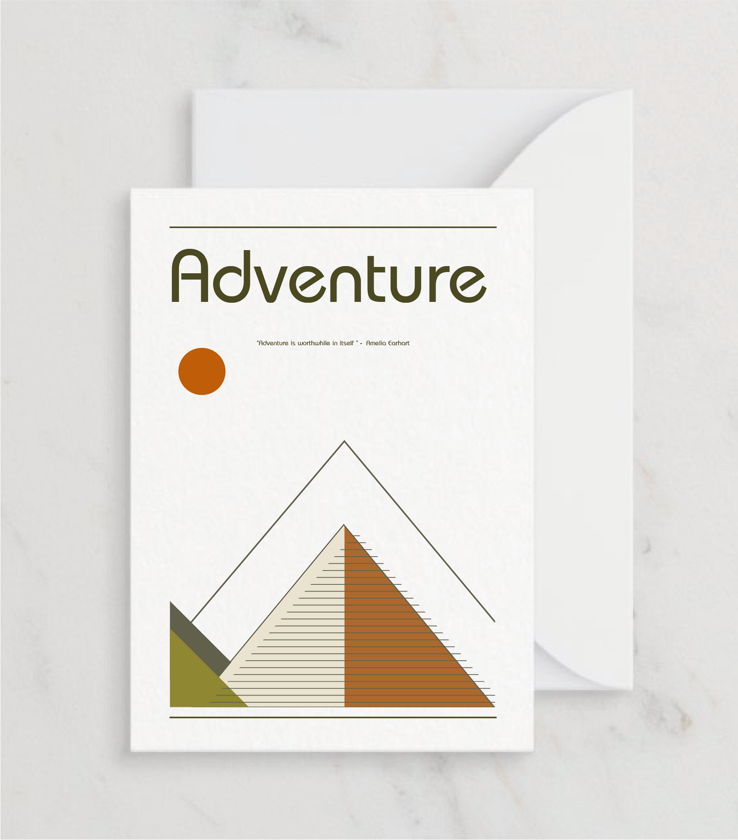 Retro Adventure Greetings card