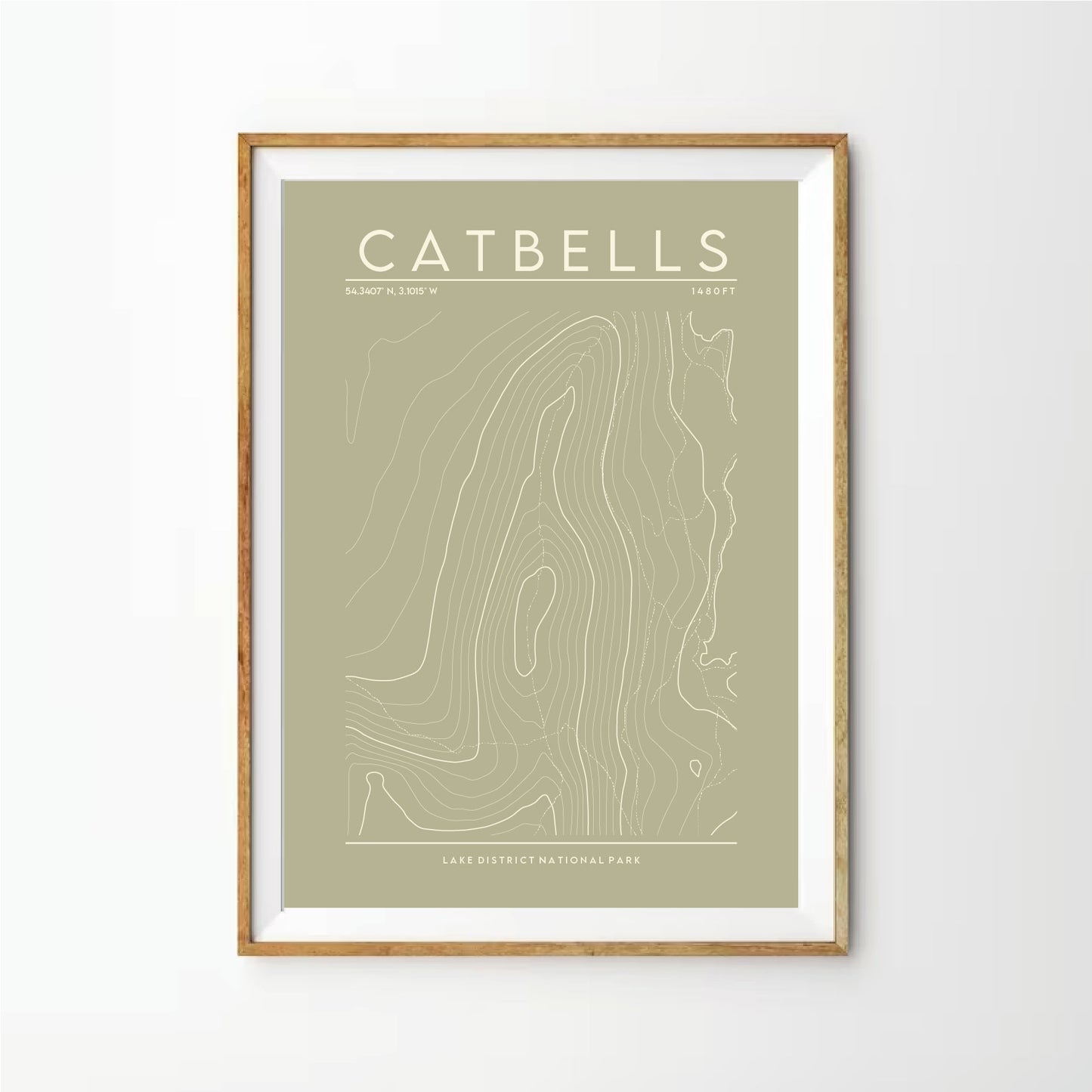 Catbells Contour Print