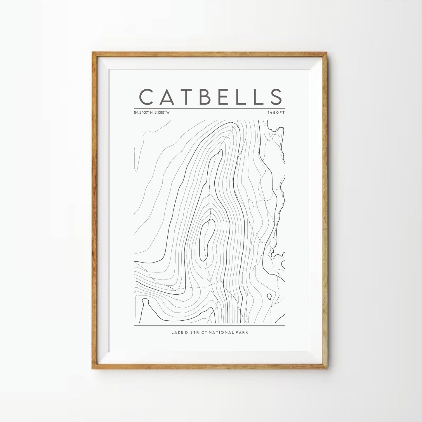Catbells Contour Print