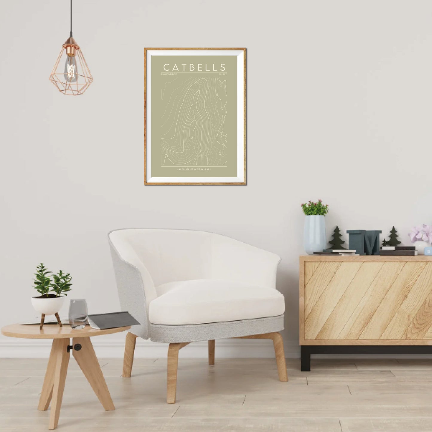 Catbells Contour Print
