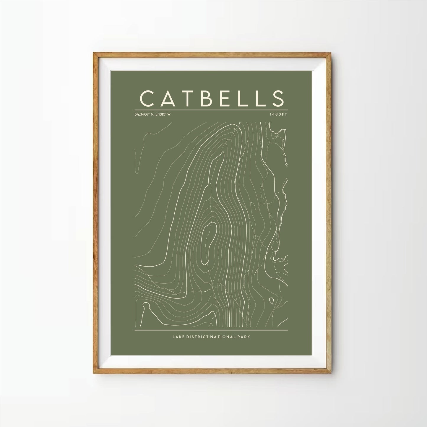 Catbells Contour Print
