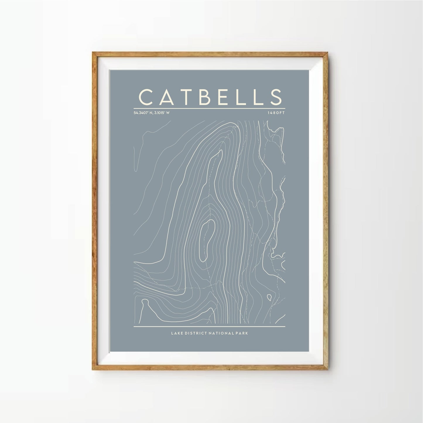 Catbells Contour Print