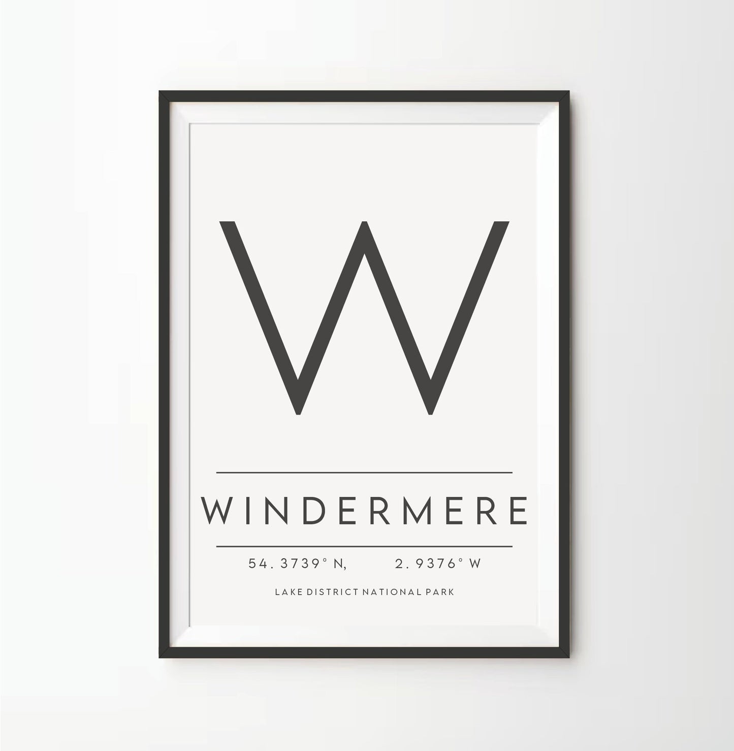 Typography Letter Location Print - Destination print