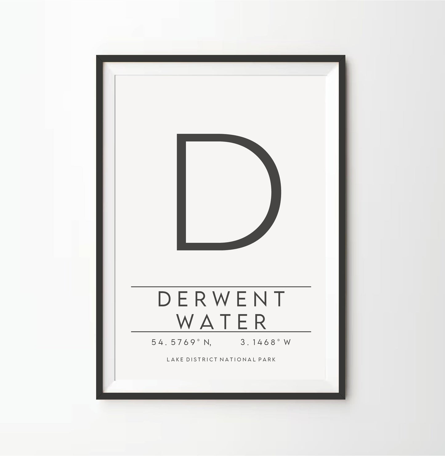 Typography Letter Location Print - Destination print