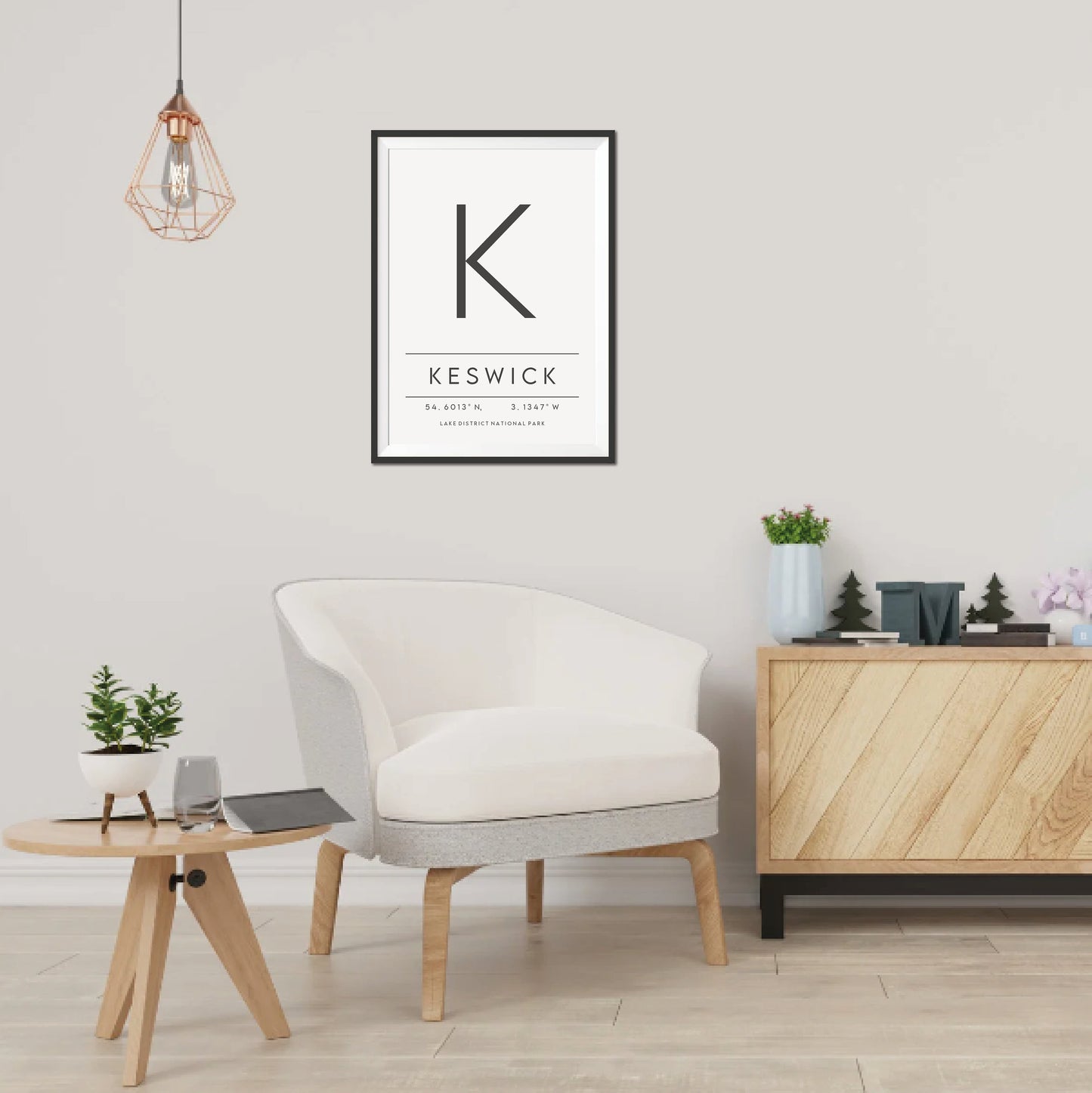 Typography Letter Location Print - Destination print