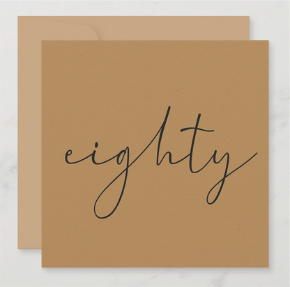 Calligraphy Milestone Card