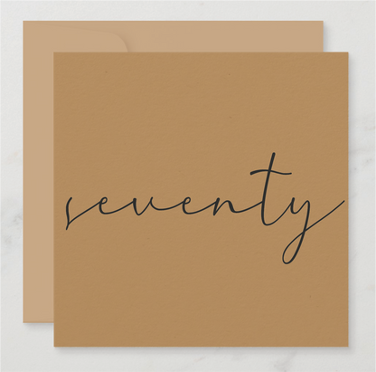 Calligraphy Milestone Card
