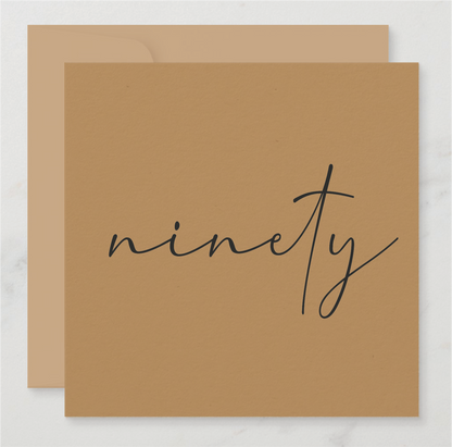 Calligraphy Milestone Card