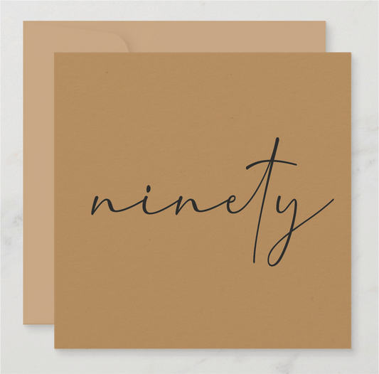 Calligraphy Milestone Card