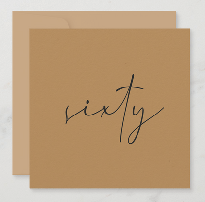 Calligraphy Milestone Card