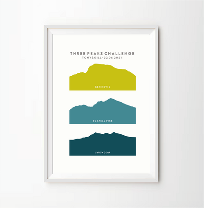 Three Peaks Challenge Stack Print
