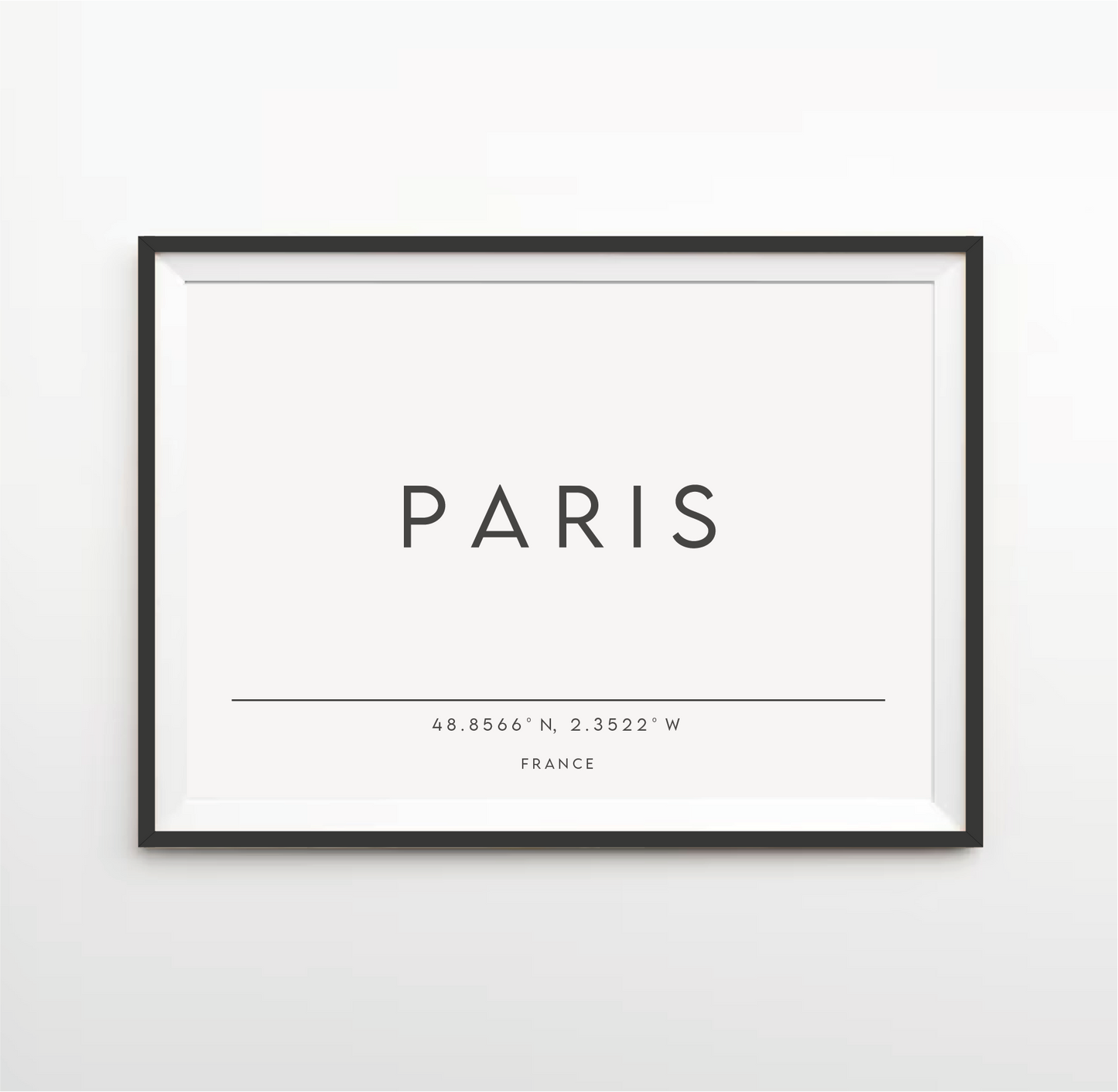 Typography Location/City Print