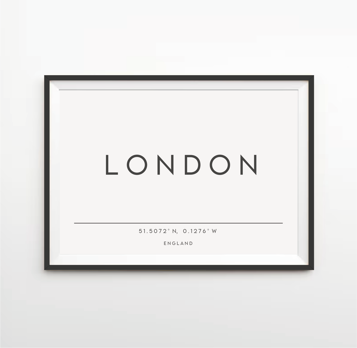 Typography Location/City Print