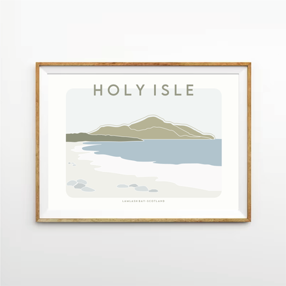 Holy Isle Coastal Print
