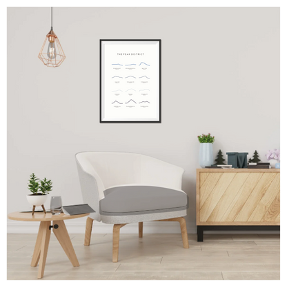 The Peak District Line Art Print