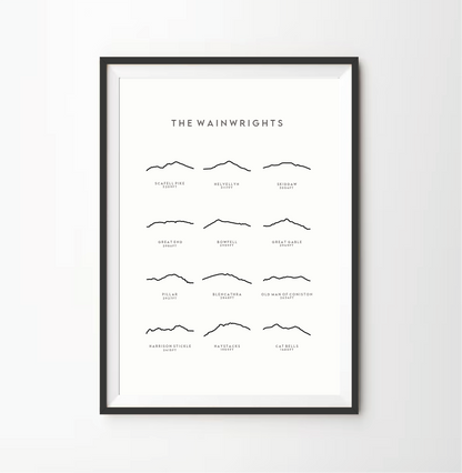 The Wainwrights Line Art Print