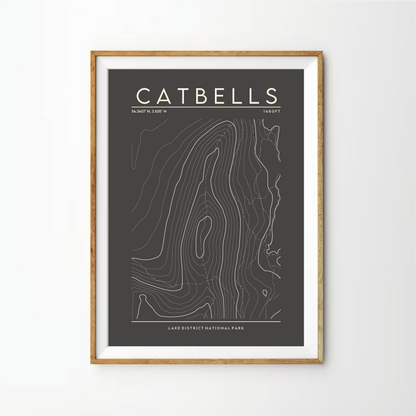 Catbells Contour Print