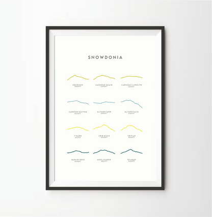Snowdonia Line Art Print