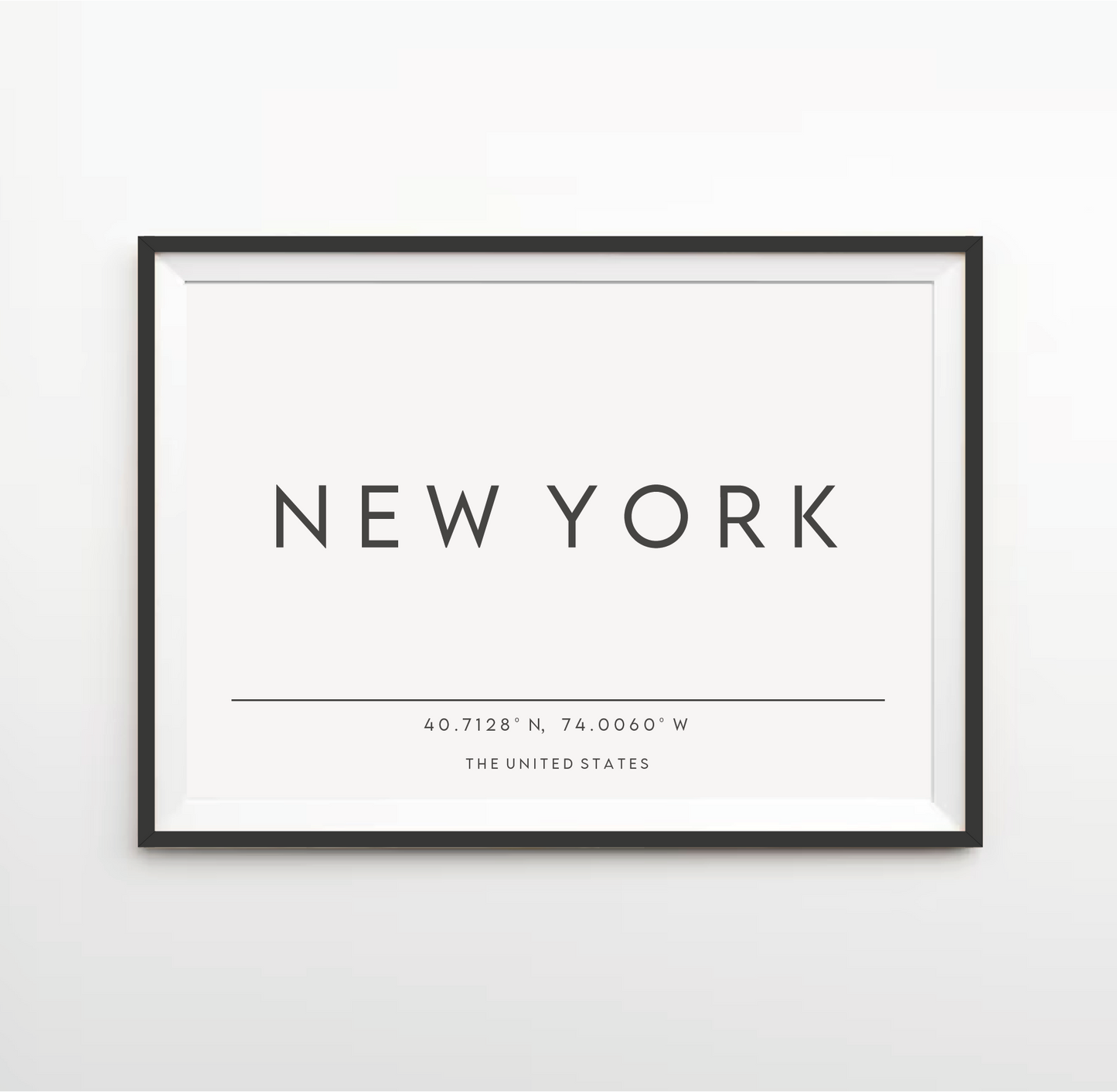 Typography Location/City Print
