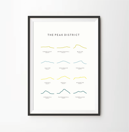 The Peak District Line Art Print
