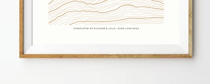 Three Peaks Challenge Ombre Linear Print