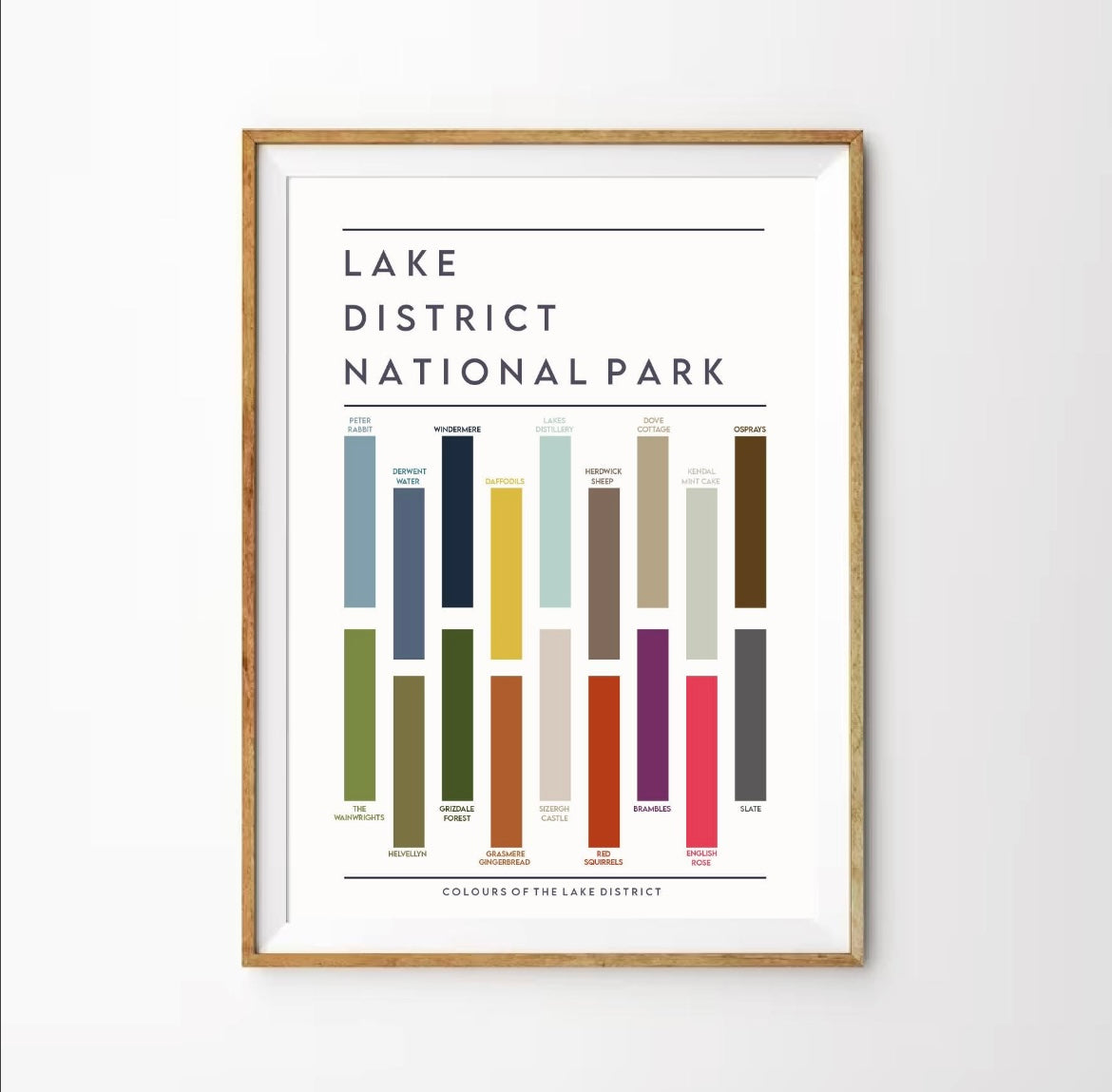 Colours of the Lake District Print