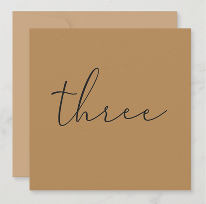 Calligraphy Milestone Card