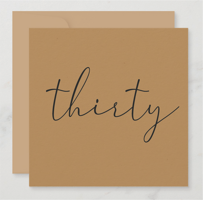 Calligraphy Milestone Card