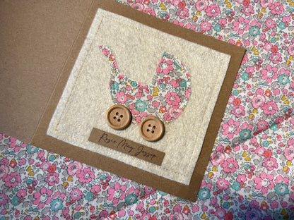 Liberty Of London New Baby Card - Liberty Fabric Card