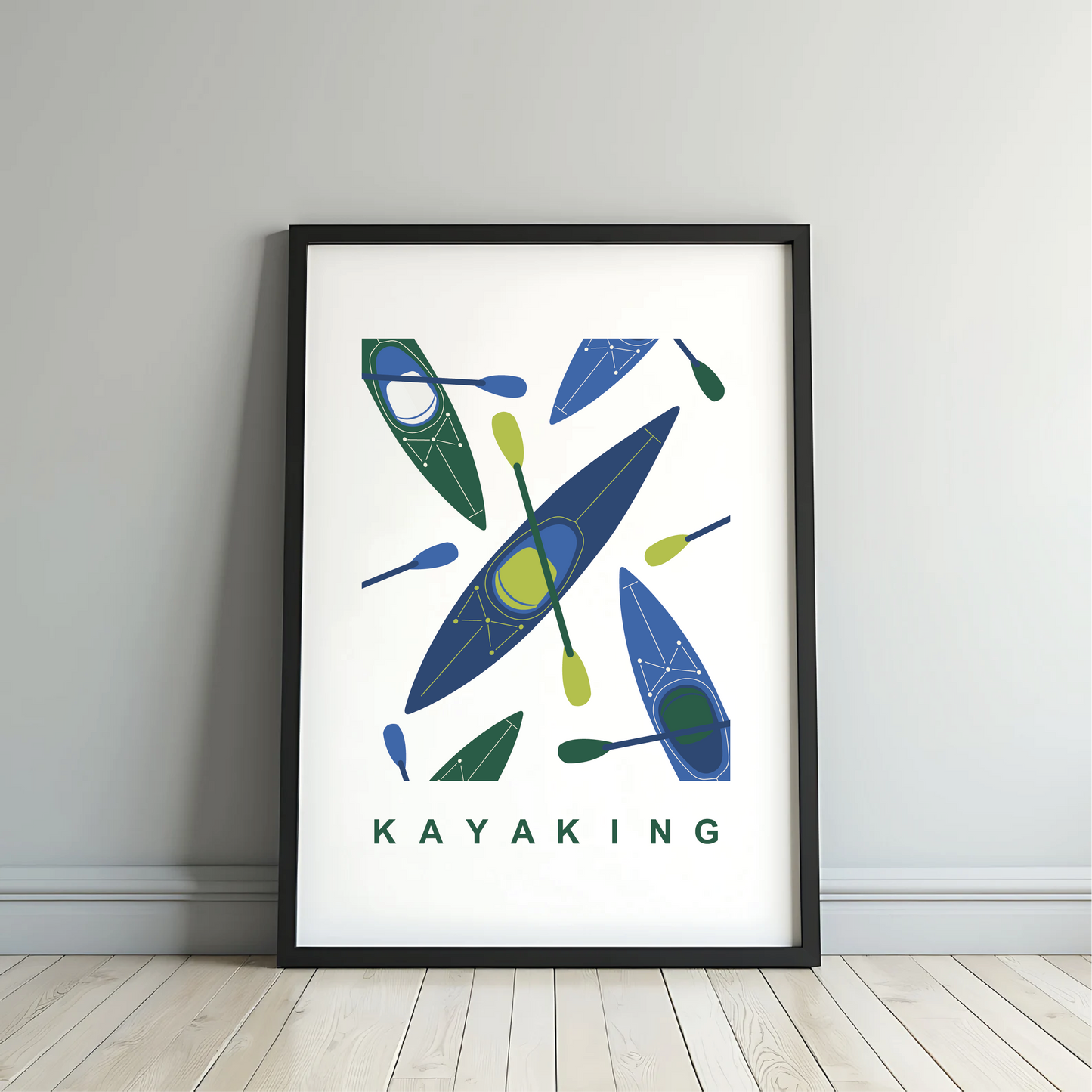 Kayaking Wall Art Print