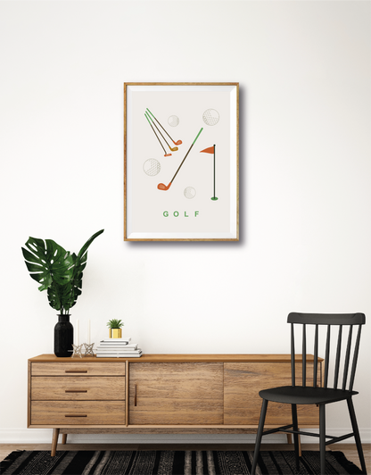 Golf Wall Art Print