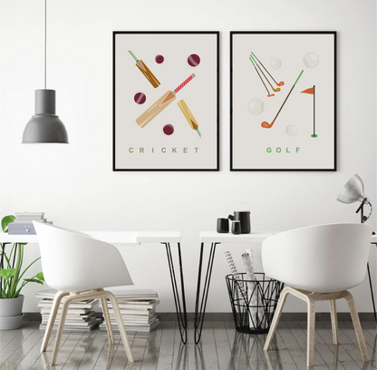 Cricket Wall Art Print
