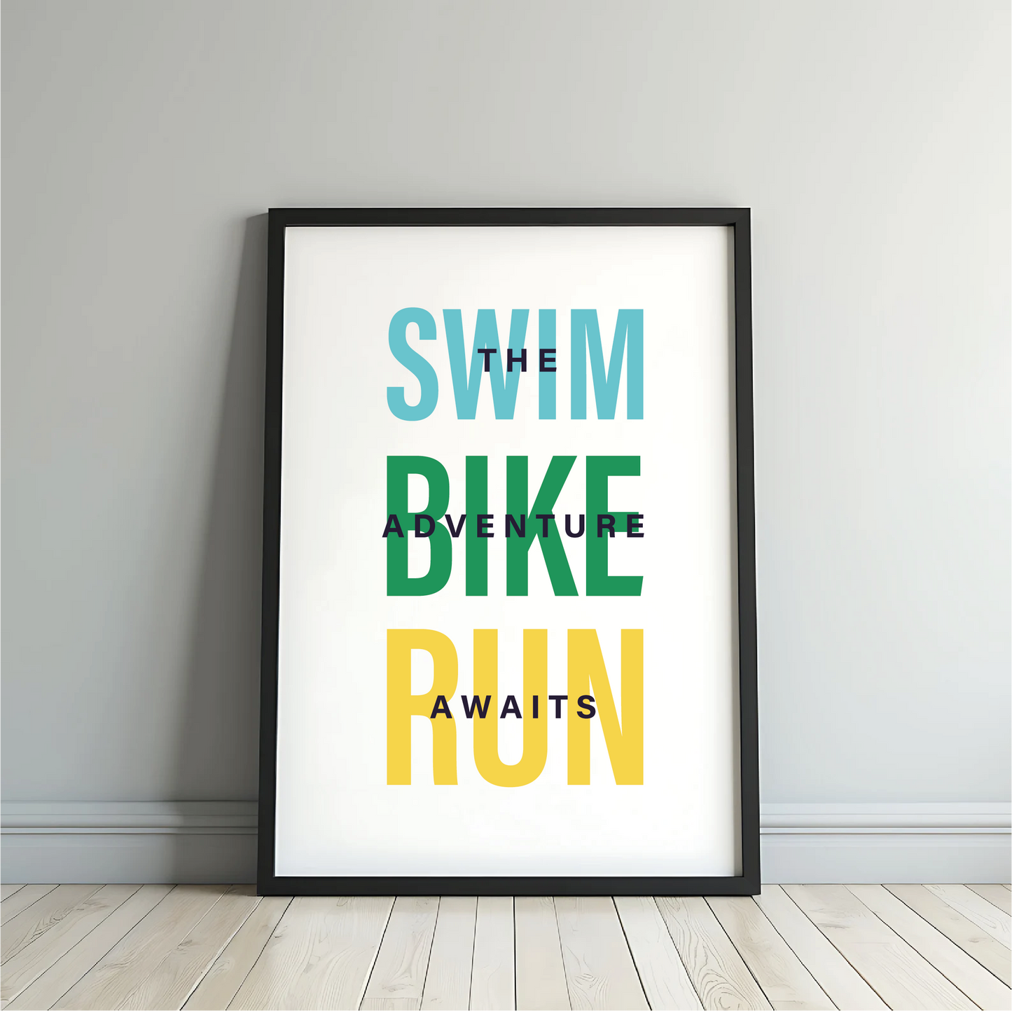 Triathlon Print - Swim - Bike - Run