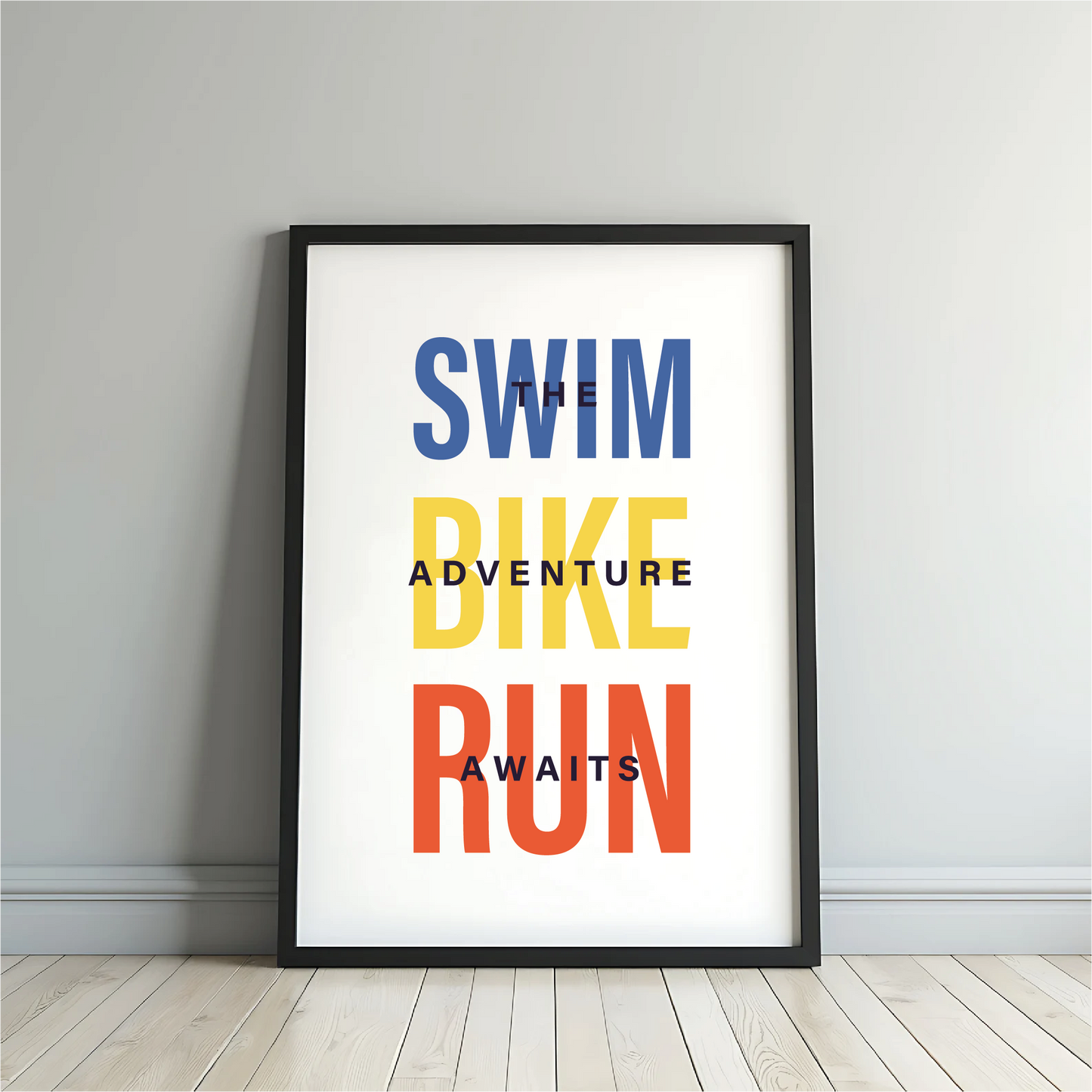 Triathlon Print - Swim - Bike - Run
