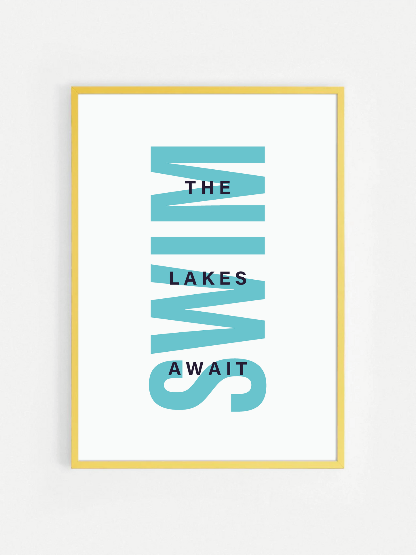 The Lakes Await SWIM Print
